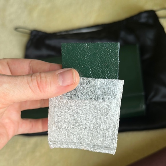 Yves Saint Laurent Dark Green Clutch - Picture 6 of 6